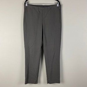 J Jill Essential Cotton Stretch Pull on Pants Womens 12 Gray